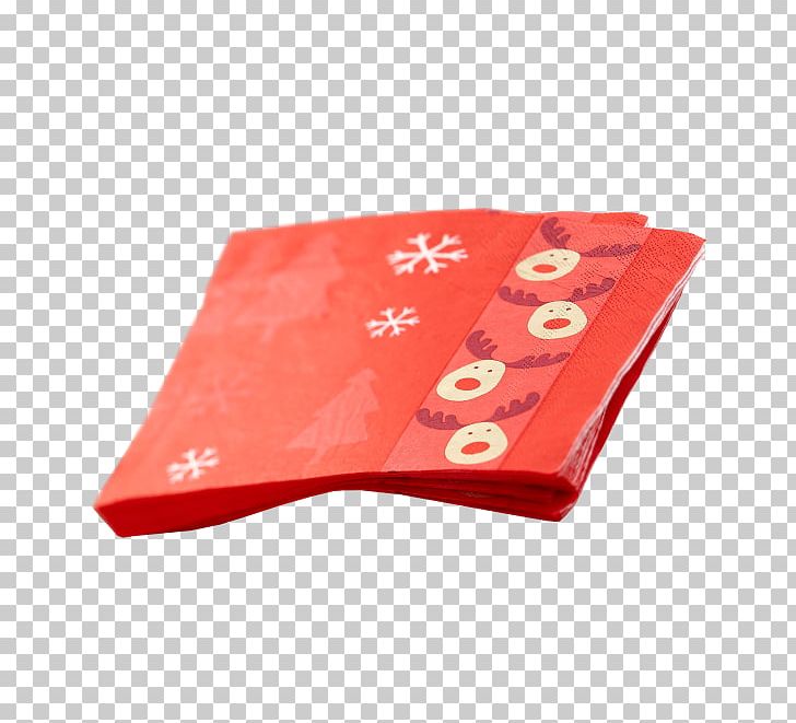 Cloth Napkins Paper Christmas Rentier PNG, Clipart, Christmas, Cloth Napkins, Lunch, Paper, Red Free PNG Download