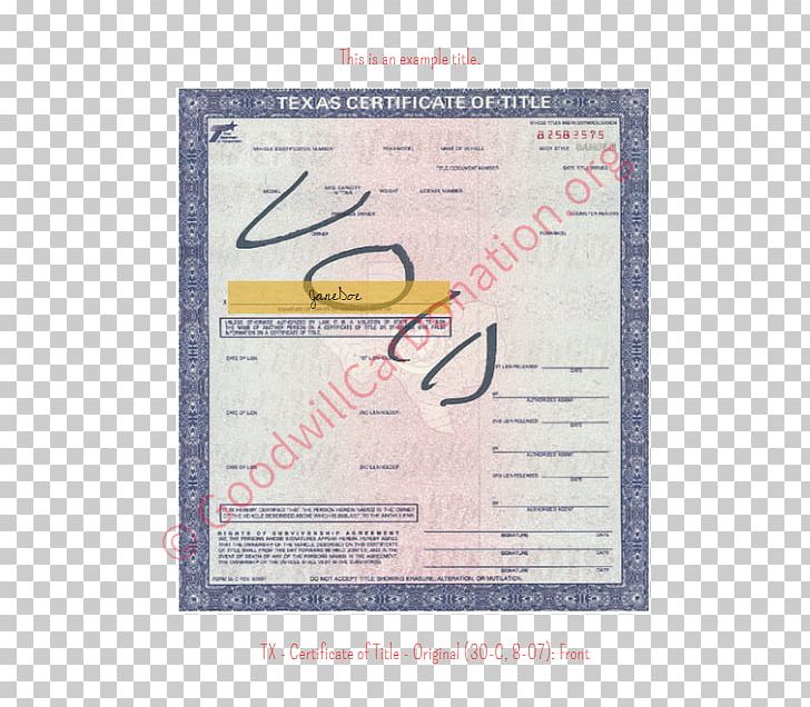 Document Texas Vehicle Title Line PNG, Clipart, Art, Document, Goodwill, Line, Material Free PNG Download