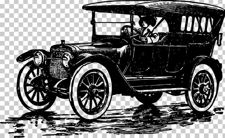 Classic Car Ford Model T Vintage Car PNG, Clipart, Antique Car, Art Car, Automobile, Automotive Design, Black And White Free PNG Download