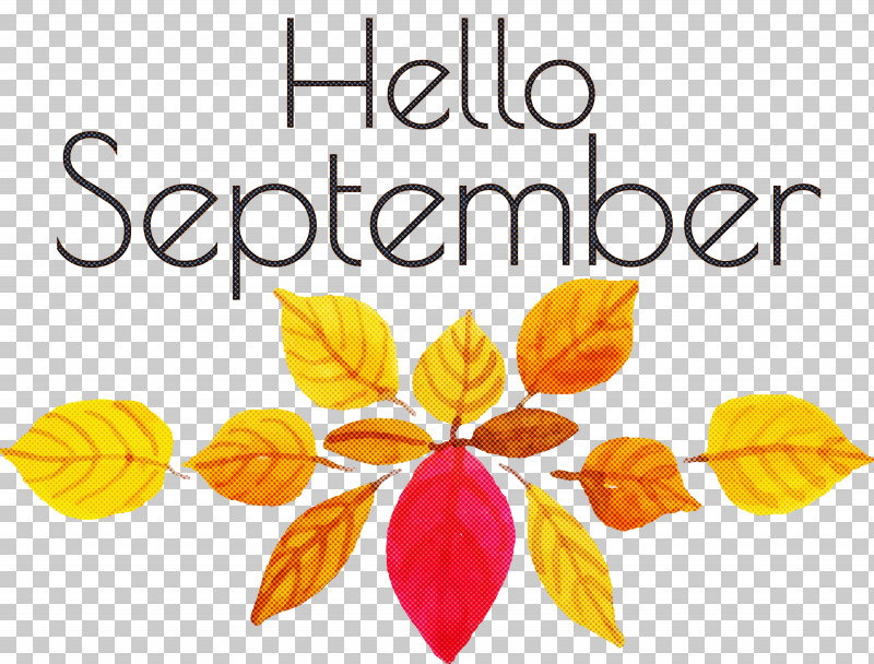 Hello September September PNG, Clipart, Autumn, Cut Flowers, Flower, Hello September, Leaf Free PNG Download