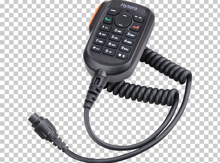 Microphone Digital Mobile Radio Mobile Phones Hytera PNG, Clipart, Analog Signal, Audio, Audio Equipment, Cable, Communication Free PNG Download