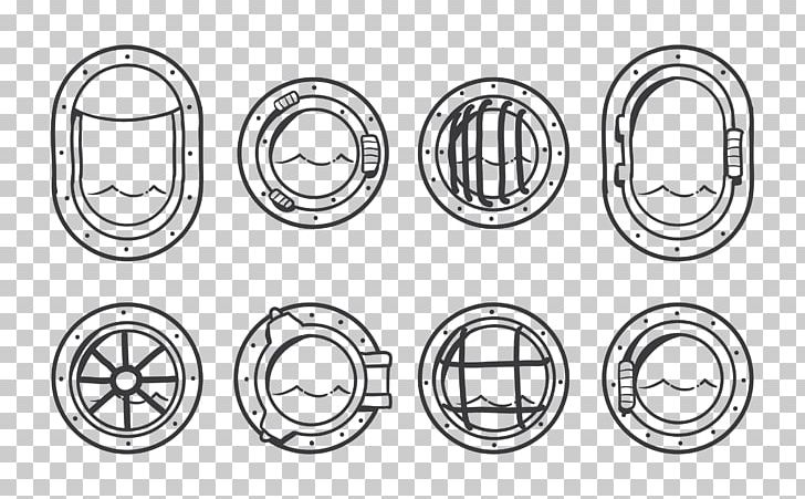 Porthole Drawing PNG, Clipart, Angle, Art, Auto Part, Black And White, Circle Free PNG Download