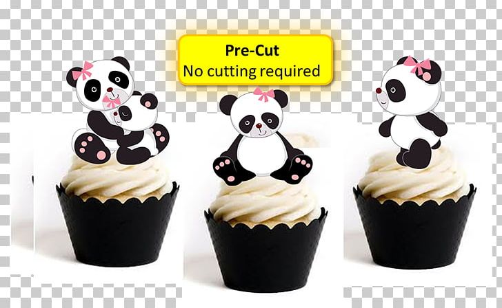 Cupcake Giant Panda Muffin Wedding Cake Topper Bear PNG, Clipart, Baby Shower, Baking, Bear, Birthday, Buttercream Free PNG Download