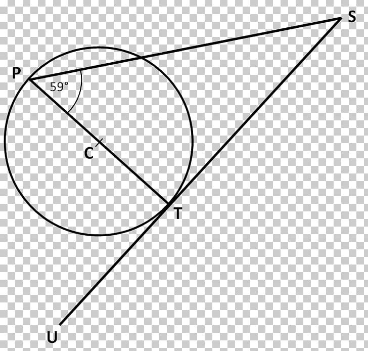 Triangle Tangent Lines To Circles Point PNG, Clipart, Angle, Area, Art, Black And White, Circle Free PNG Download