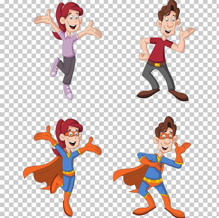 Clark Kent Comics Cartoon Illustration PNG, Clipart, Cartoon Characters, Cartoon Superman, Child, Couple, Fictional Character Free PNG Download