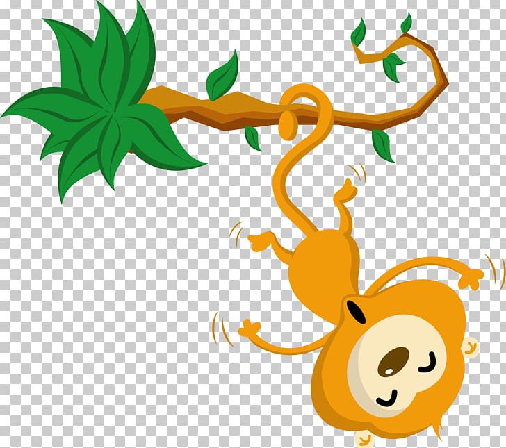 Monkey Sticker PNG, Clipart, Animal, Animals, Artwork, Branch, Cartoon Free PNG Download