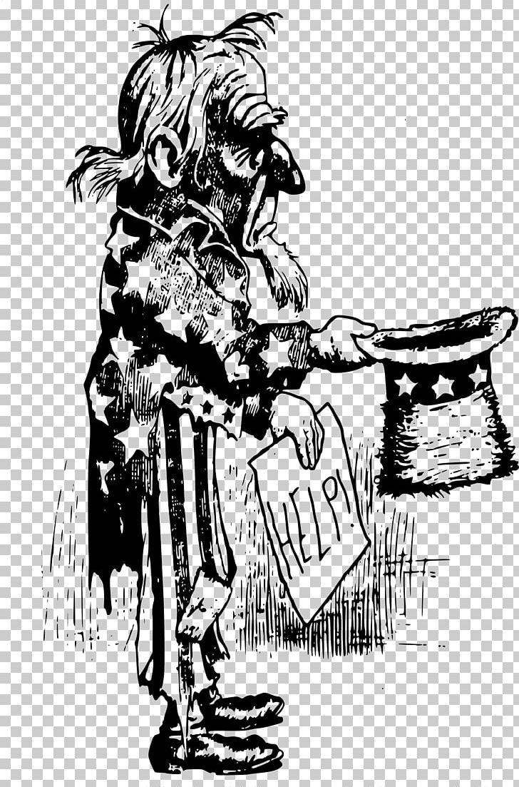 Uncle Sam United States PNG, Clipart, Art, Black And White, Cartoon, Character, Comics Artist Free PNG Download