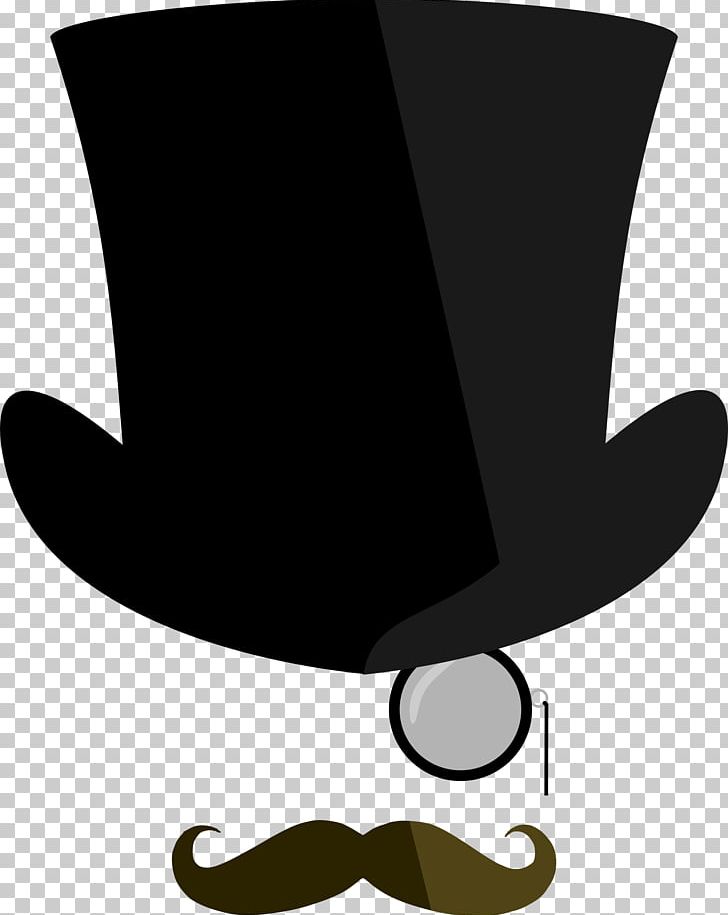 Top Hat Monocle Moustache PNG, Clipart, Black And White, Bowler Hat, Clip Art, Clothing, Fashion Free PNG Download