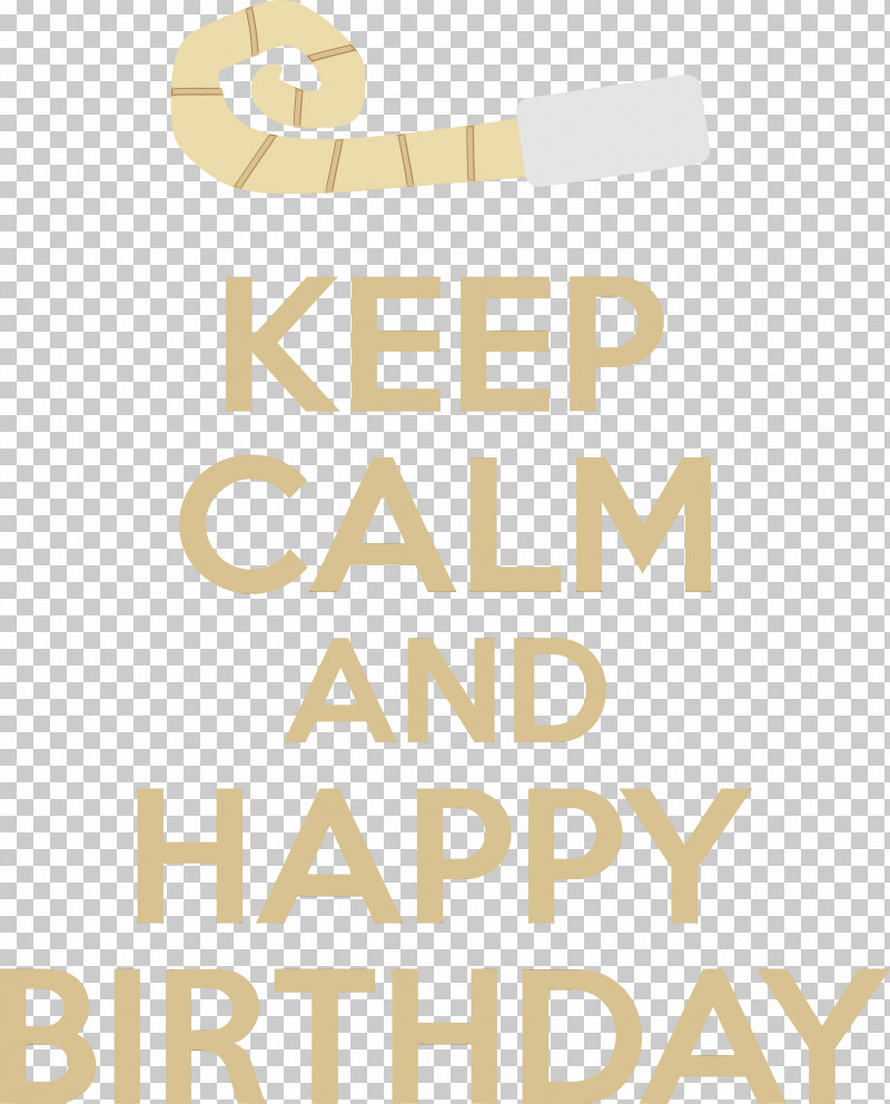 Logo Font Yellow Line Beige PNG, Clipart, Beige, Birthday, Geometry, Happy Birthday, Keep Calm Free PNG Download