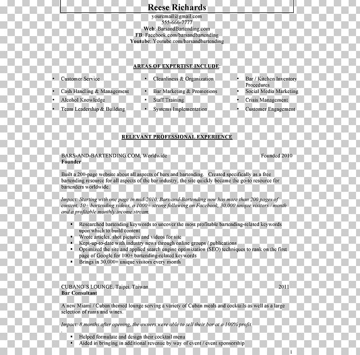 Résumé Template Bartender Essay Writing PNG, Clipart, Area, Bartender, Cover Letter, Curriculum Vitae, Diagram Free PNG Download