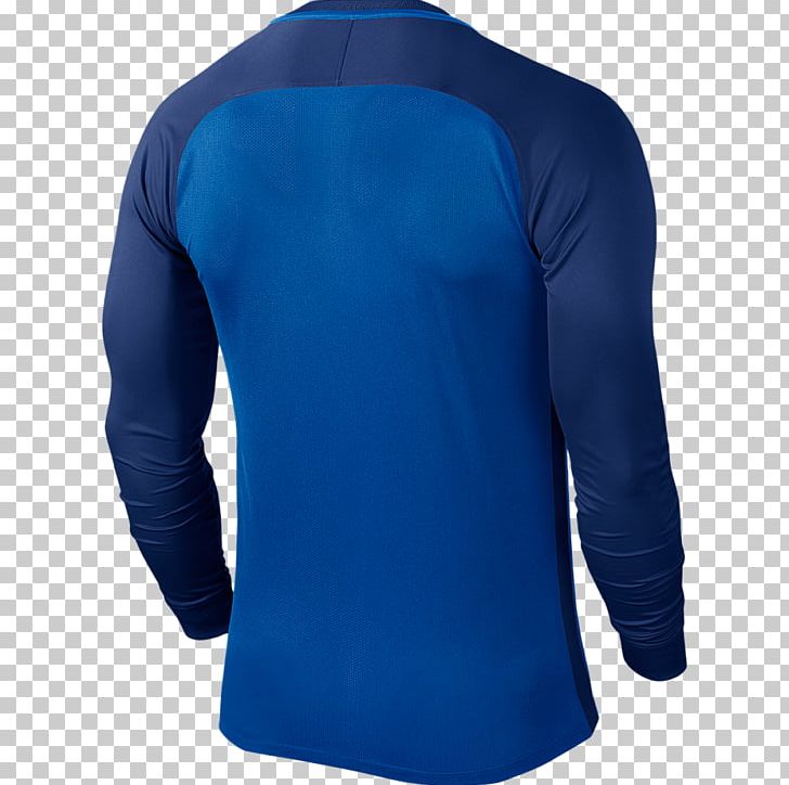 Long-sleeved T-shirt Jersey Long-sleeved T-shirt Nike PNG, Clipart, Active Shirt, Blue, Clothing, Cobalt Blue, Collar Free PNG Download