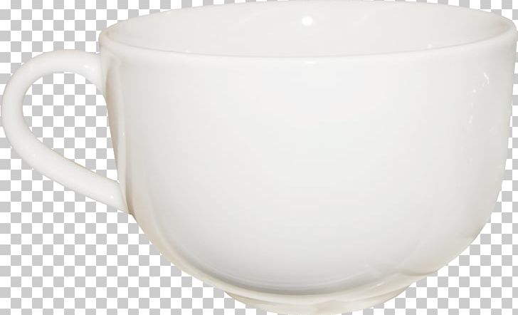 glass mug and saucer