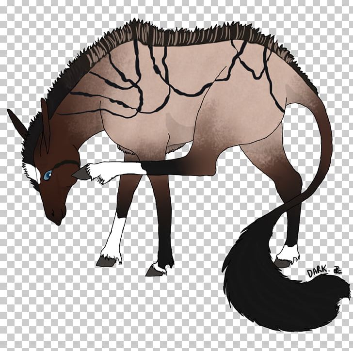 Mane Mustang Donkey Rein Cattle PNG, Clipart, Anim, Cattle, Cattle Like Mammal, Character, Dark Shading Free PNG Download