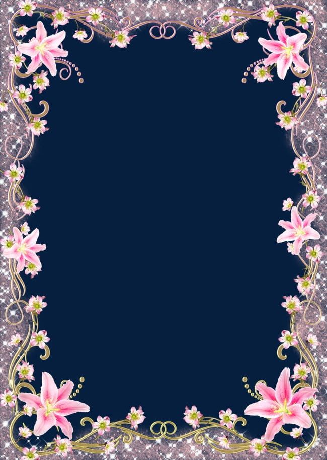 Pink Flowers Border PNG, Clipart, Border Clipart, Flowers, Flowers Clipart, Frame, Lace Free PNG Download
