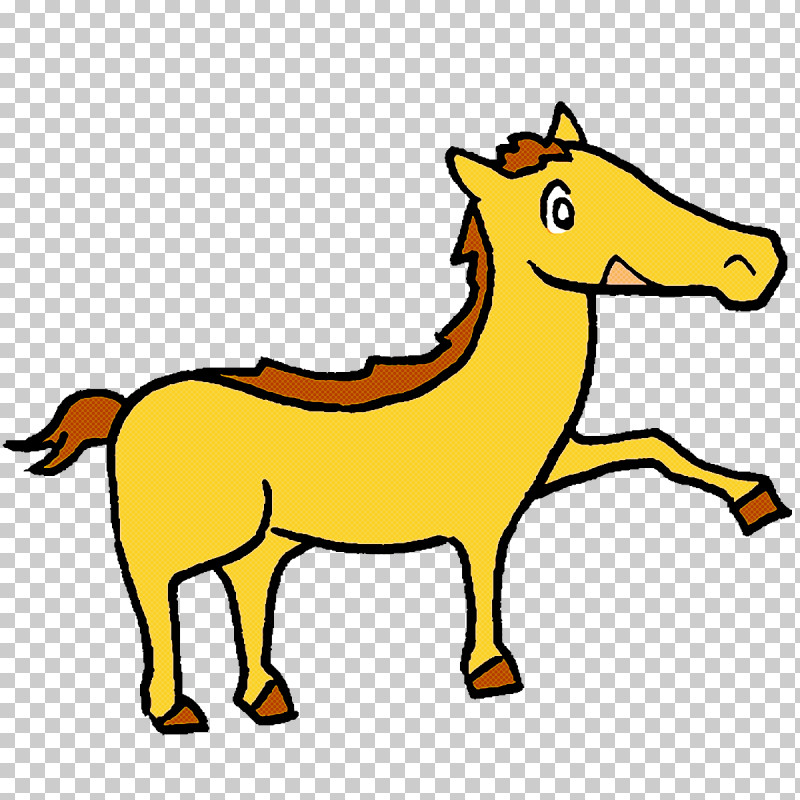 Mustang Pony Cartoon Line Art Drawing PNG, Clipart, Cartoon, Cartoon Horse, Cute Horse, Drawing, Horse Free PNG Download