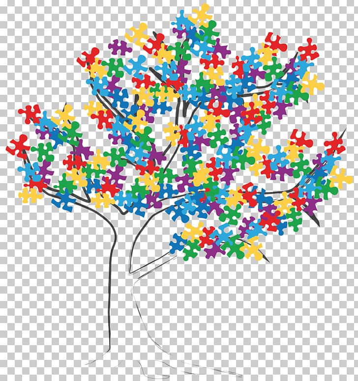 Autism Spectrum House Tree Floral Design Puzzle PNG, Clipart, Art, Autism, Branch, Copyright, Floral Design Free PNG Download
