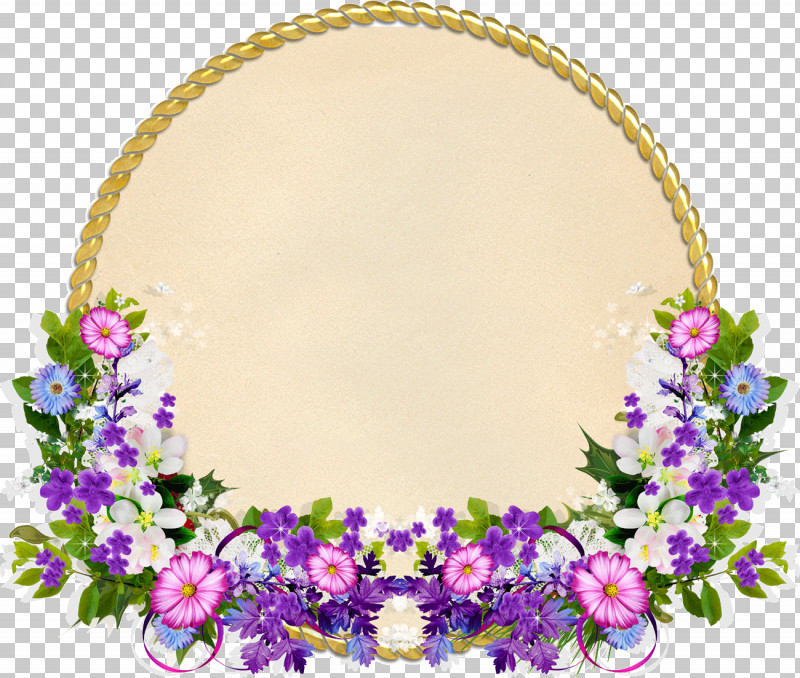 flower circle frame