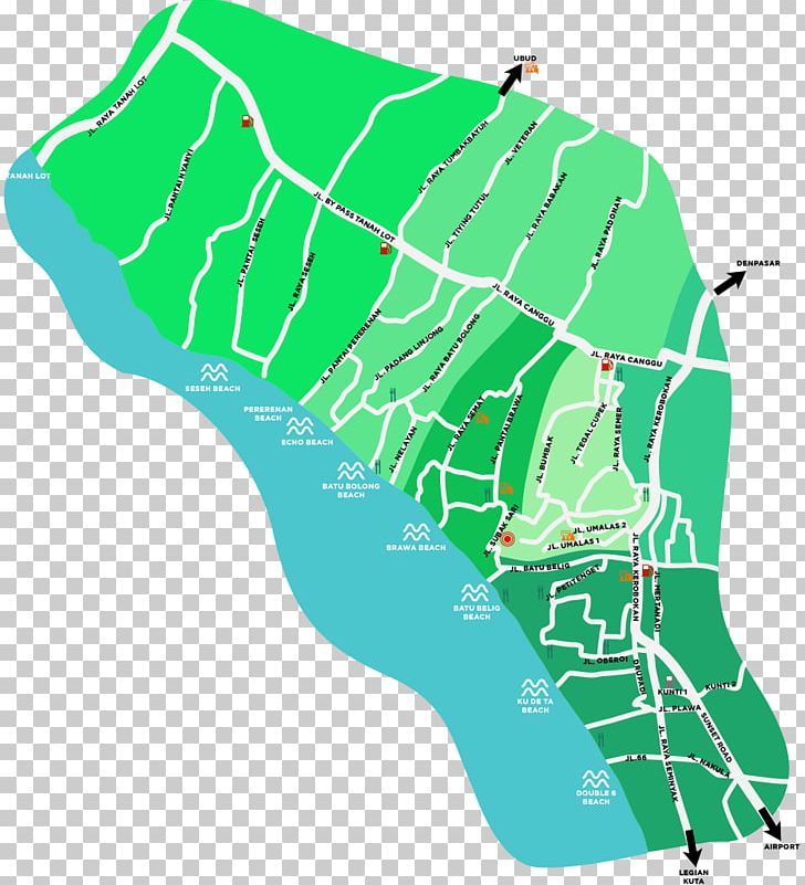 Canggu Kuta Map Kerobokan Pererenan PNG, Clipart, Area, Bali, Beach, Canggu, City Map Free PNG Download