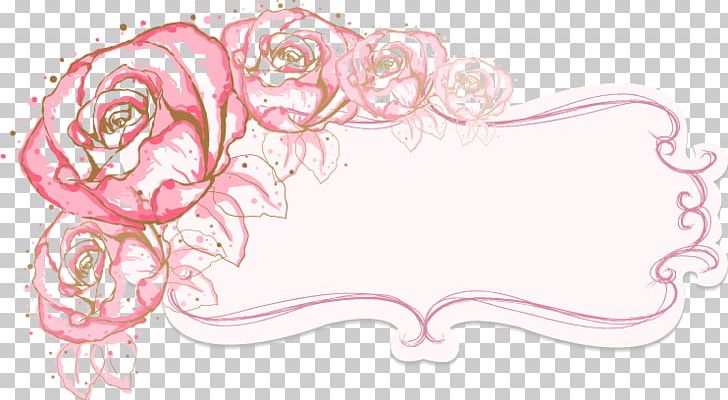 Flower Illustration PNG, Clipart, Art, Beauty, Border, Border Frame, Border Vector Free PNG Download