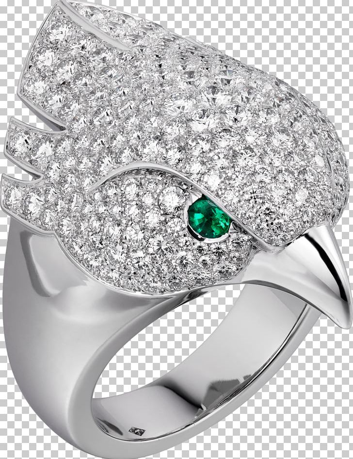 Emerald Bird Ring Diamond Gold PNG, Clipart, Bird, Body Jewelry, Brilliant, Carat, Colored Gold Free PNG Download