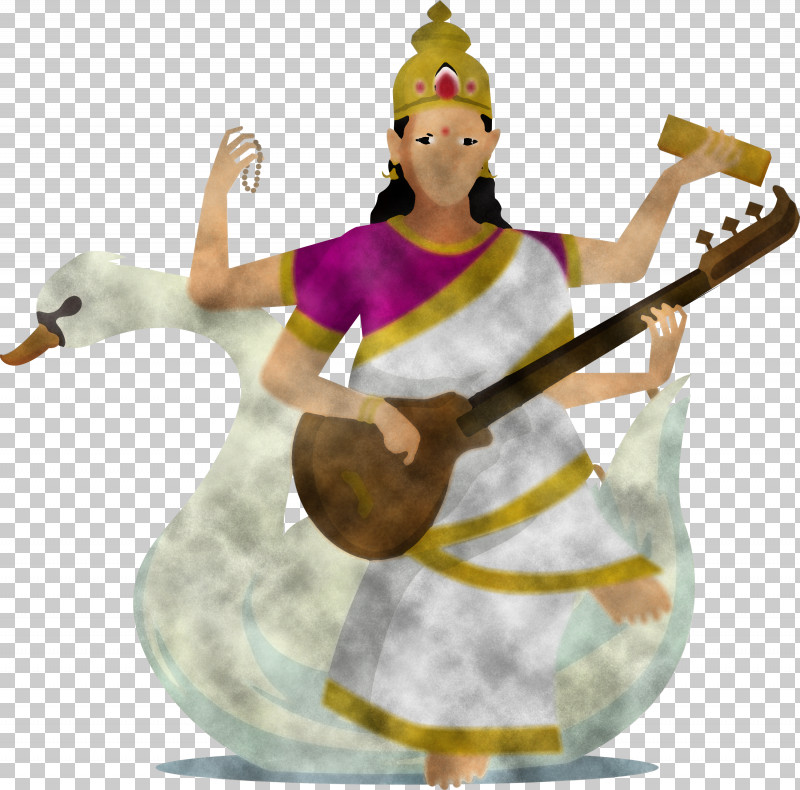 Vasant Panchami Basant Panchami Saraswati Puja PNG, Clipart, Basant Panchami, Costume, Figurine, Saraswati, Saraswati Puja Free PNG Download