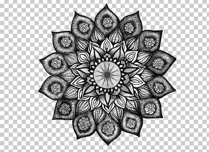 Henna Nelumbo Nucifera Flower Mehndi PNG, Clipart, Art, Black And White, Circle, Drawing, Flora Free PNG Download