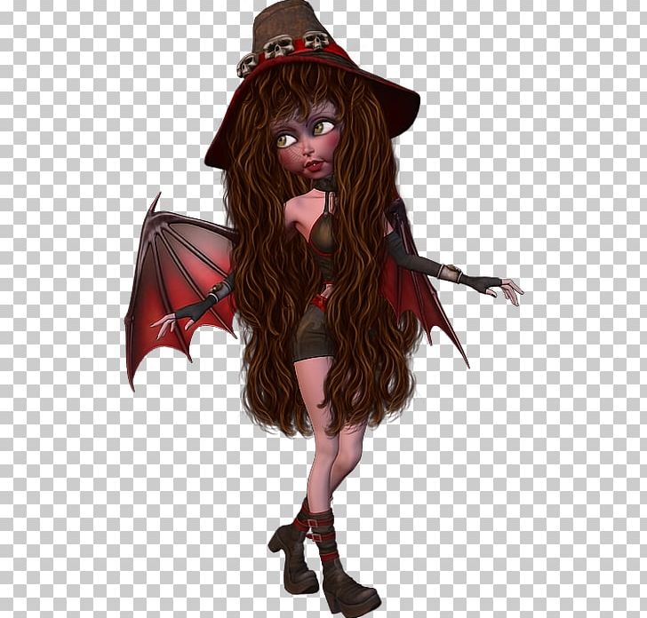 Legendary Creature Supernatural Long Hair Costume Maroon PNG, Clipart, Brown Hair, Costume, Doll, Fictional Character, Fictional Characters Free PNG Download
