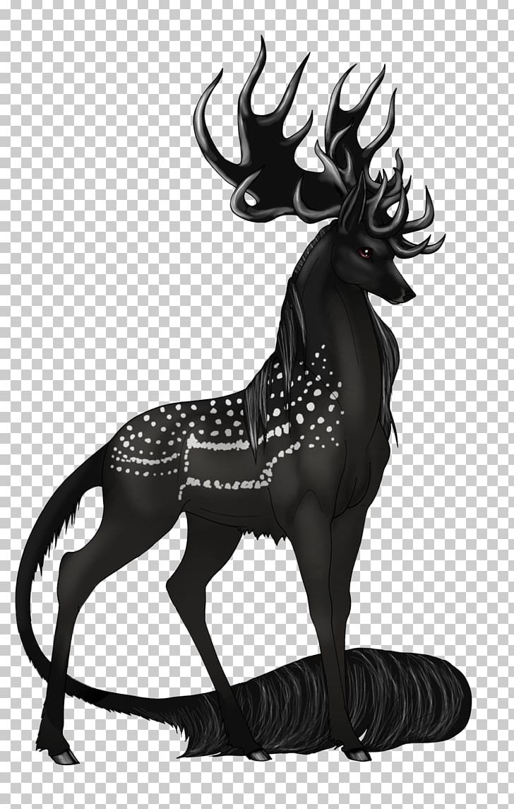 Reindeer Legendary Creature Horse Myth PNG, Clipart, Animals, Antler, Art, Bestiary, Bitje Free PNG Download