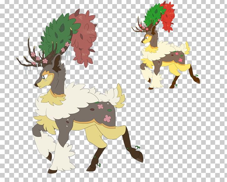 Reindeer Sawsbuck Deerling Drawing Pokémon Sun And Moon PNG, Clipart, Antler, Art, Autumn, Carnivoran, Cartoon Free PNG Download