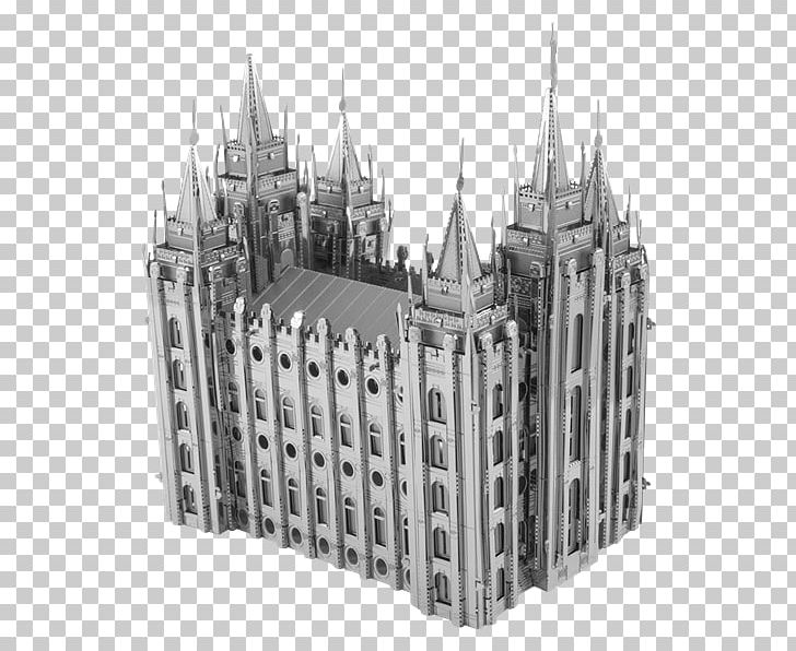 Salt Lake Temple Metal Chrysler Building Silver PNG, Clipart, 3d Model Home, Black And White, Building, Castle, Cathedral Free PNG Download