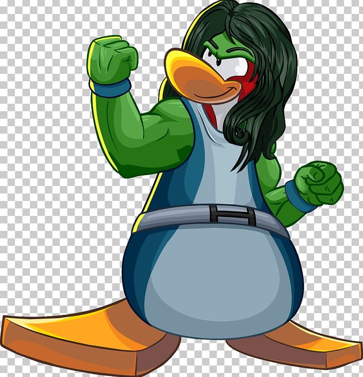 She-Hulk Club Penguin Superhero PNG, Clipart, Beak, Bird, Blue Marvel, Character, Club Penguin Free PNG Download