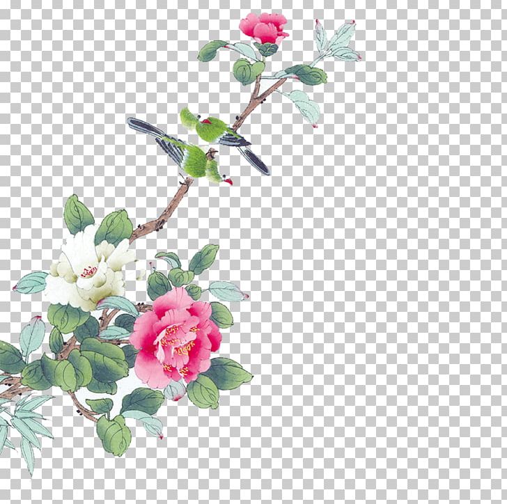 Bird Flower Dress Peony PNG, Clipart, Artificial Flower, Branch, Chinese Style, Design, Fashion Free PNG Download