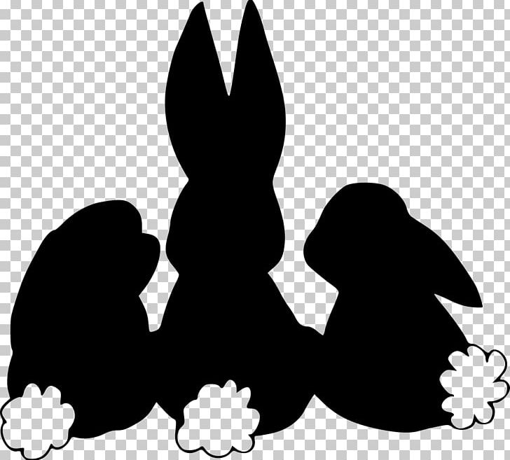 Easter Bunny Domestic Rabbit PNG, Clipart, Animals, Autocad Dxf, Black, Black And White, Bunny Free PNG Download