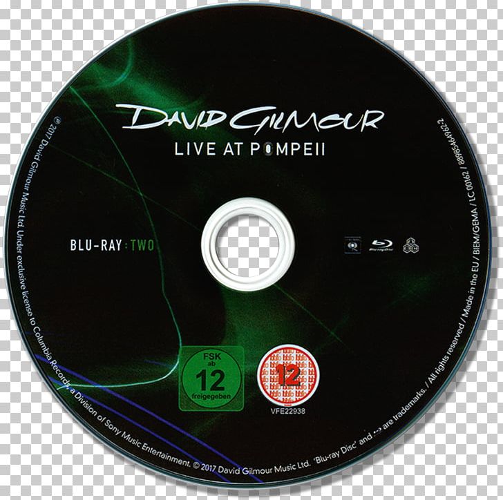 Compact Disc Blu-ray Disc Live At Pompeii Pompeii Then And Now Film PNG, Clipart, 2017, Bluray Disc, Brand, Compact Disc, Data Storage Device Free PNG Download