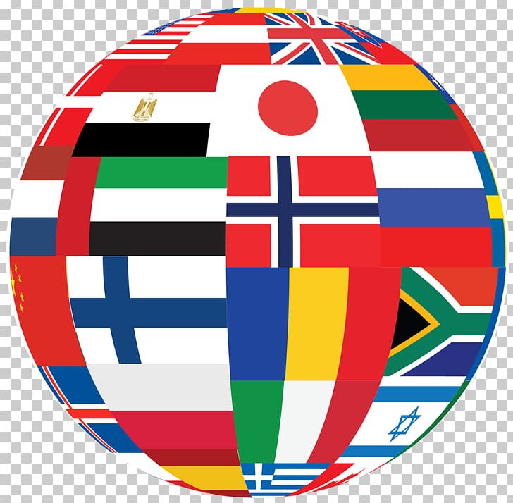 flags of the world globe