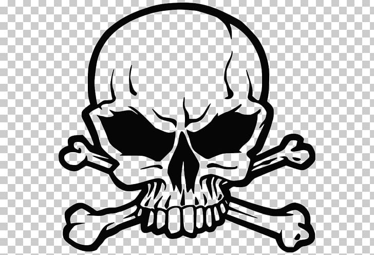 Skull And Bones Skull And Crossbones Human Skull Symbolism Sticker PNG, Clipart, Art, Artwork, Black, Black And White, Bone Free PNG Download