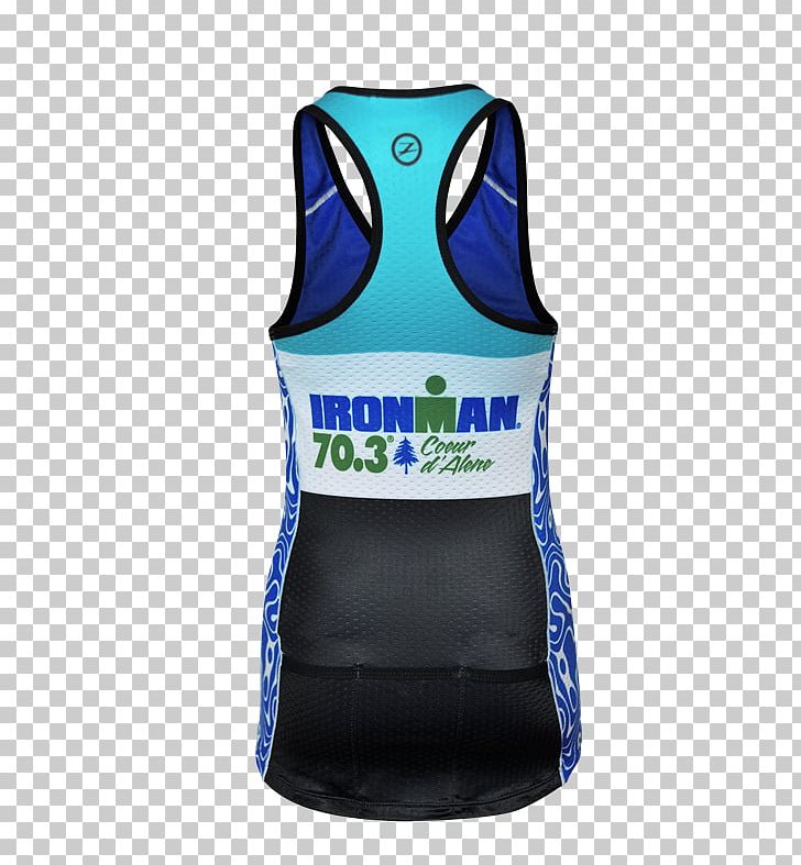 Ironman Italy Gilets Ironman 70.3 Cheerleading Uniforms PNG, Clipart, Active Tank, Active Undergarment, Aqua, Blue, Cheerleading Free PNG Download