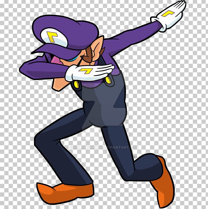 Mario Party 8 Waluigi Dab PNG, Clipart, Artwork, Cartoon, Dab, Dabbing, Fiction Free PNG Download