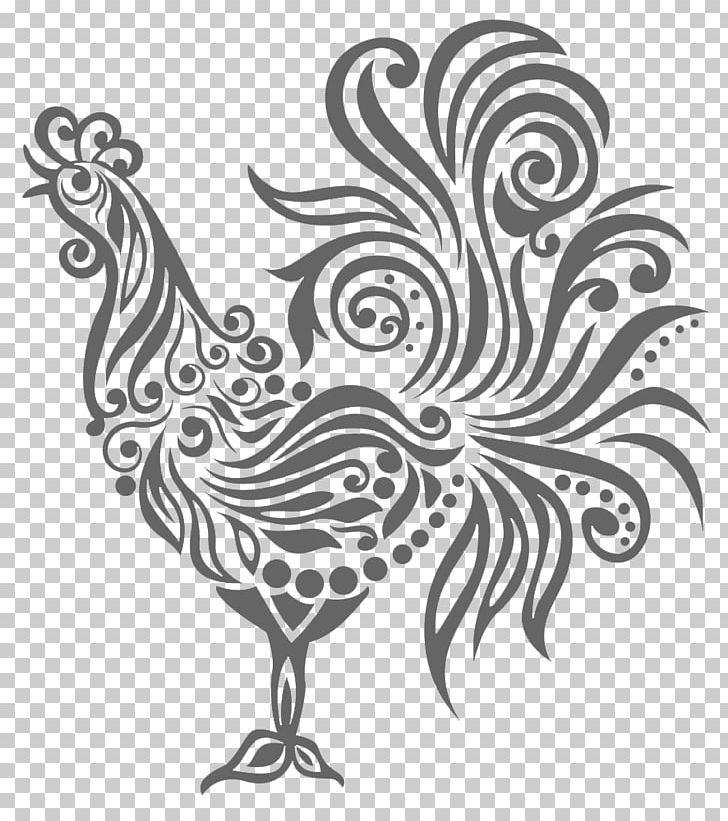 Rooster Graphics Drawing PNG, Clipart, Art, Beak, Bird, Black And White, Chicken Free PNG Download