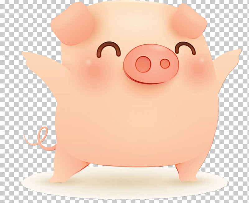 Cartoon Pink Suidae Nose Snout PNG, Clipart, Cartoon, Cute Pig, Livestock, Nose, Paint Free PNG Download