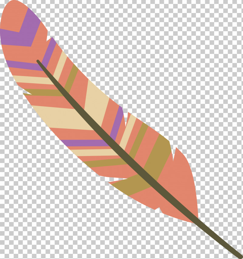 Feather PNG, Clipart, Angle, Cartoon Feather, Feather, Line, Orange Sa Free PNG Download
