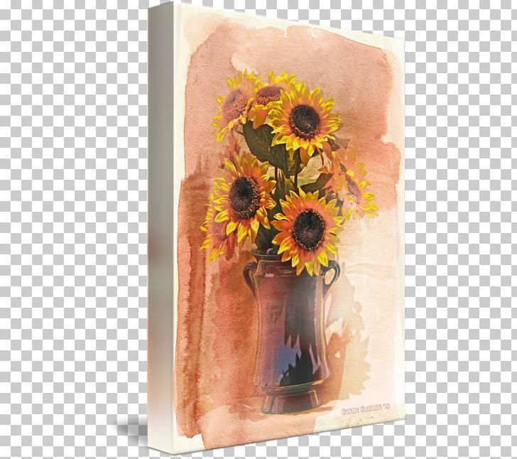Common Sunflower Still Life Photography Floral Design Vase PNG, Clipart, Art, Canvas, Common Sunflower, Cut Flowers, Daisy Family Free PNG Download