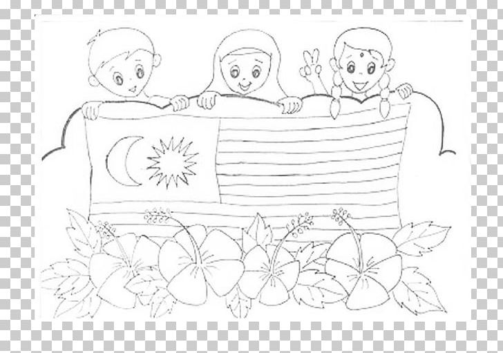 Hari Merdeka Malayan Declaration Of Independence Coloring Book Federation Of Malaya PNG, Clipart, Angle, Area, Art, Artwork, Black Free PNG Download