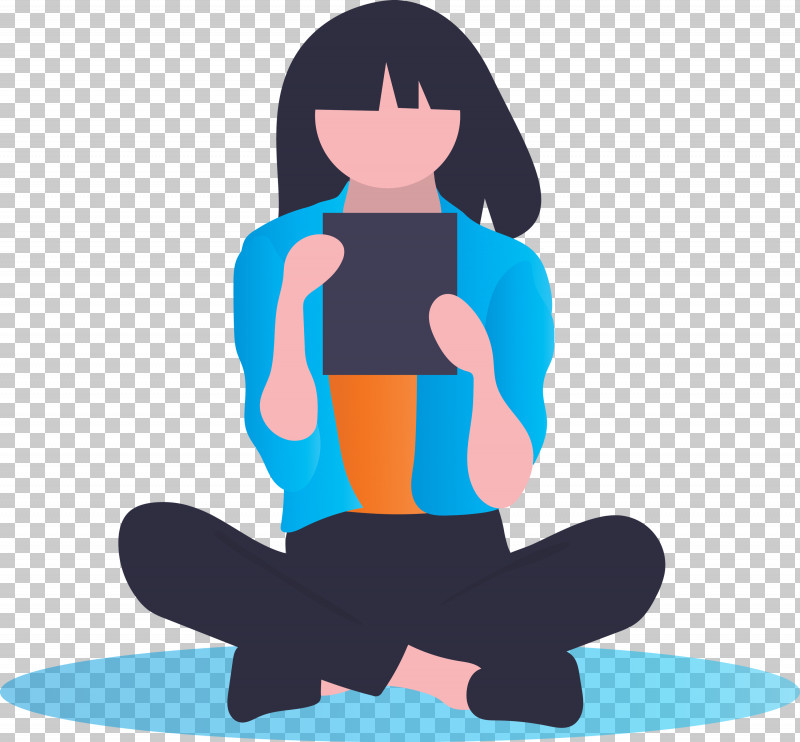 Reading Girl PNG, Clipart, Kneeling, Meditation, Physical Fitness, Reading Girl, Silhouette Free PNG Download