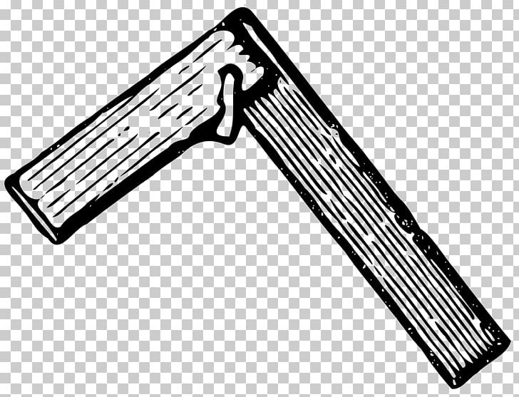 Set Square Try Square PNG, Clipart, Angle, Black And White, Carpenter, Cartoon, Drawing Free PNG Download