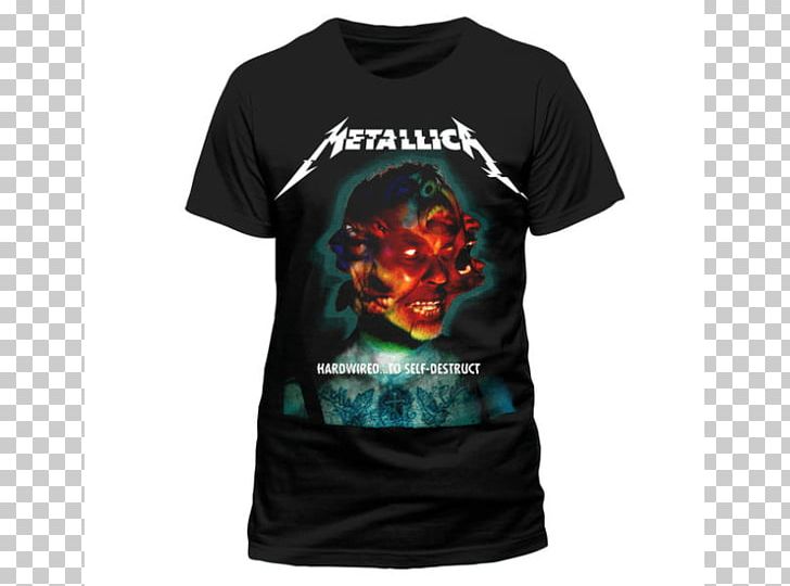 T-shirt WorldWired Tour Hardwired... To Self-Destruct Metallica PNG, Clipart, Active Shirt, Album Cover, And Justice For All, Black, Brand Free PNG Download