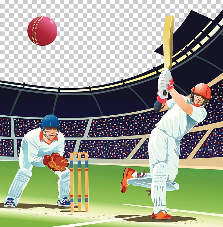 Cricket Baseball Twenty20 Batting Illustration PNG, Clipart, Ball, Ball Game, Baseball Bat, Baseball Equipment, Baseball Player Free PNG Download