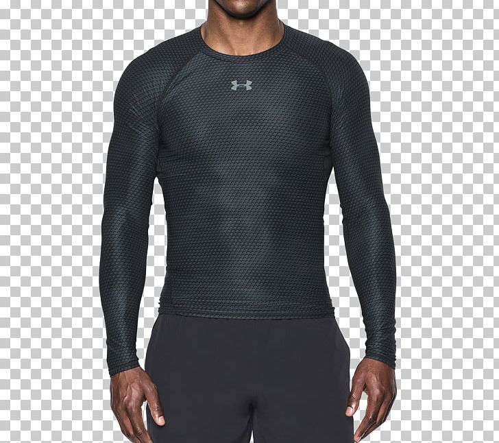 Long-sleeved T-shirt Long-sleeved T-shirt Under Armour Printed T-shirt PNG, Clipart, Adidas, Black, Bodysuit, Clothing, Compression Garment Free PNG Download