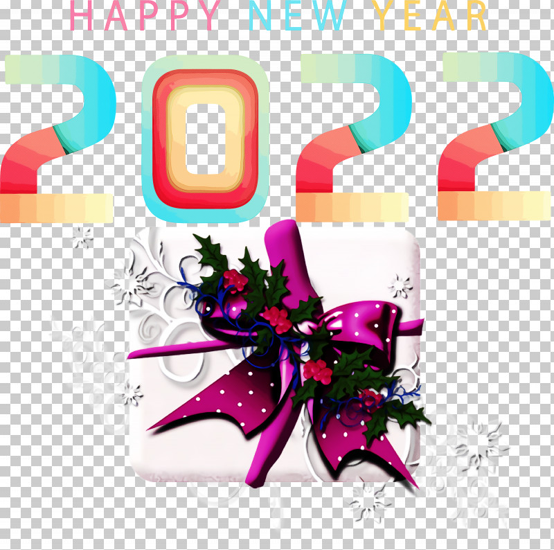 2022 Happy New Year 2022 New Year 2022 PNG, Clipart, Cartoon, Christmas Day, Drawing, Floral Design, Flower Free PNG Download