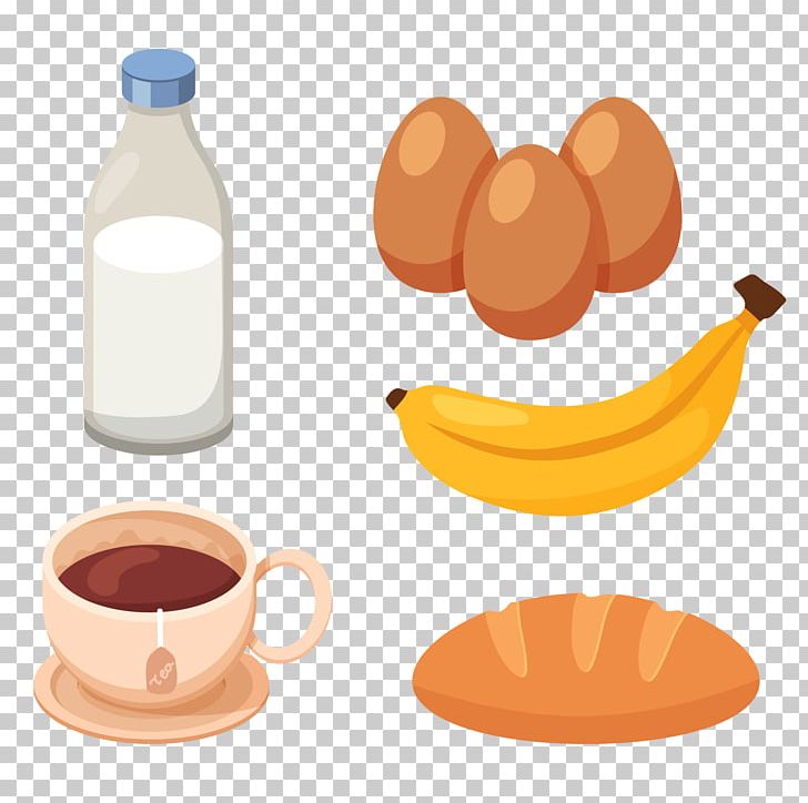 Milk Breakfast Health Egg PNG, Clipart, Banana, Bread, Breakfast, Coffee, Cup Free PNG Download